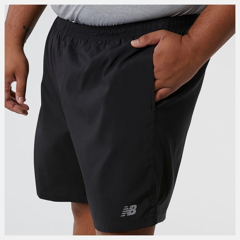 Short New Balance Accelerate 7 Inch Hombre Negras | EC 1419KI