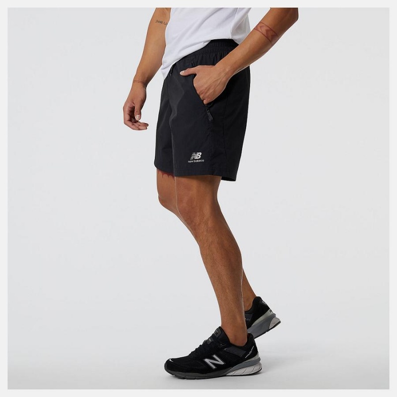 Short New Balance Athletics Wind Hombre Negras | EC 1422XF