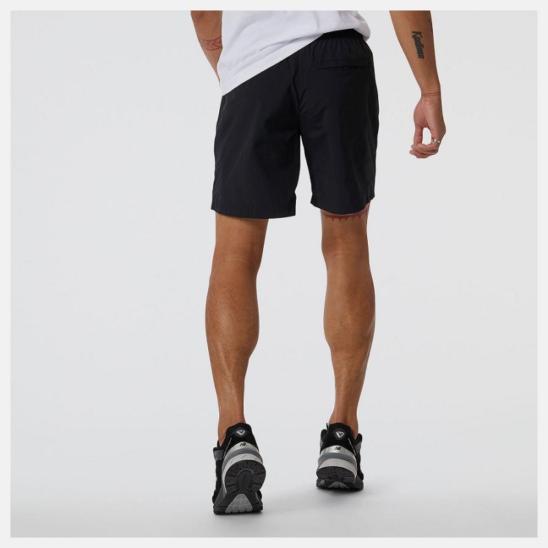 Short New Balance Athletics Wind Hombre Negras | EC 1422XF
