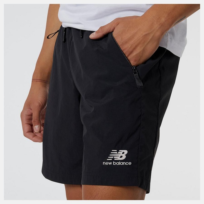 Short New Balance Athletics Wind Hombre Negras | EC 1422XF