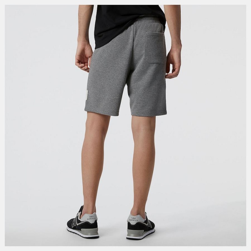 Short New Balance Essentials Fleece Hombre Gris Oscuro | EC 1425BC