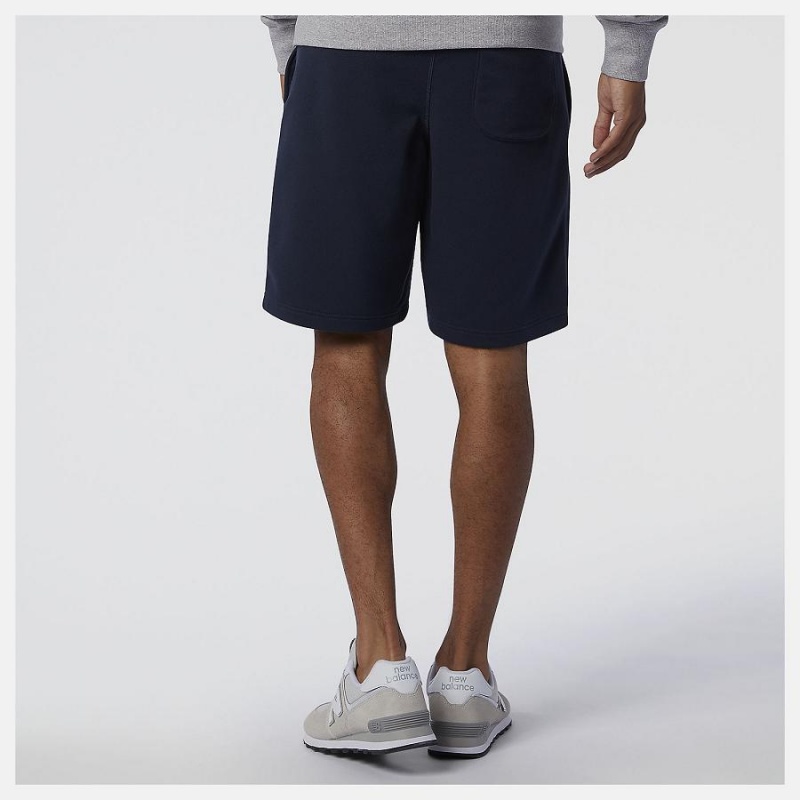 Short New Balance Essentials Stacked Logo Hombre Negras | EC 1426NB