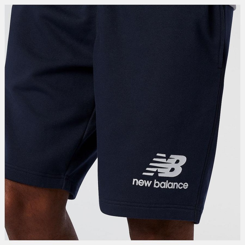 Short New Balance Essentials Stacked Logo Hombre Negras | EC 1426NB