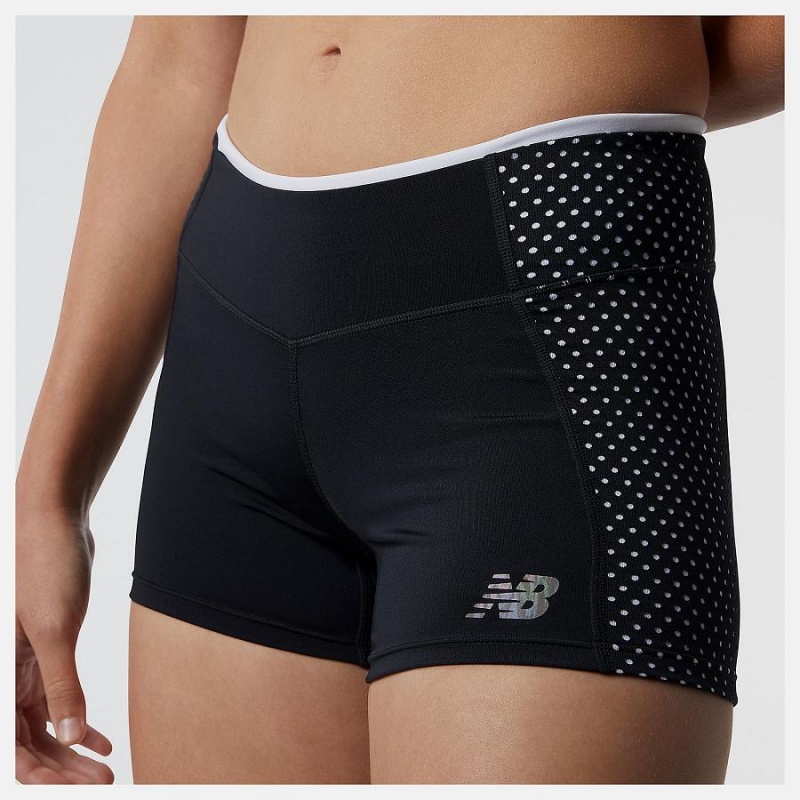 Short New Balance Fast Flight Hot Mujer Azul Marino | EC 2133RW