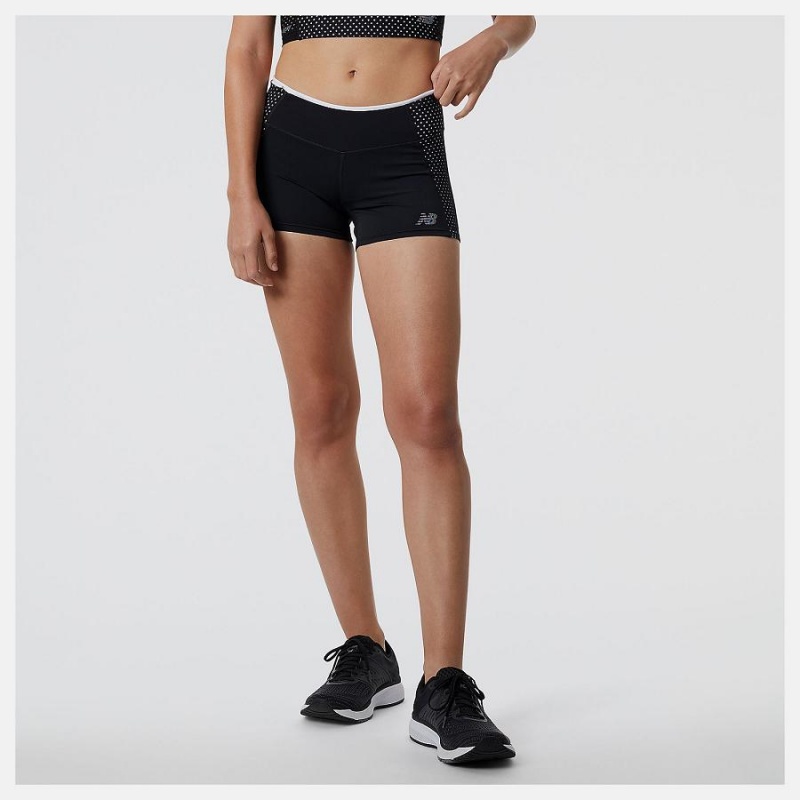 Short New Balance Fast Flight Hot Mujer Azul Marino | EC 2133RW