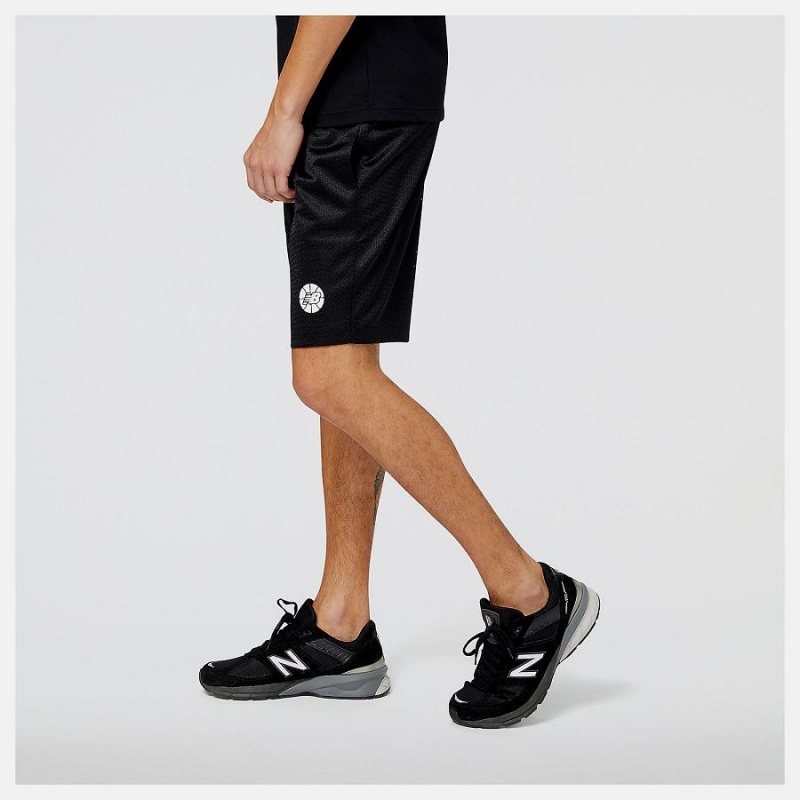 Short New Balance Hoops Fundamentals Hombre Negras | EC 1429WY