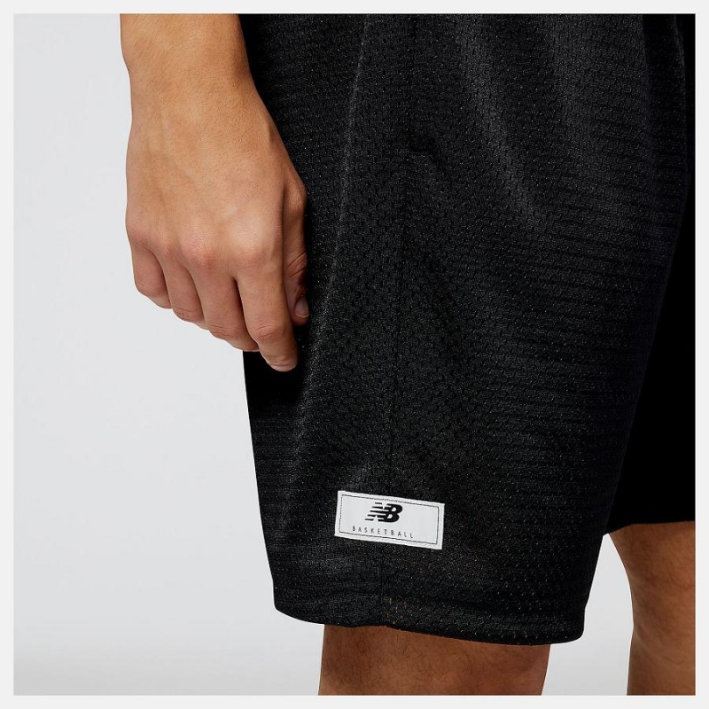 Short New Balance Hoops Fundamentals Hombre Negras | EC 1429WY