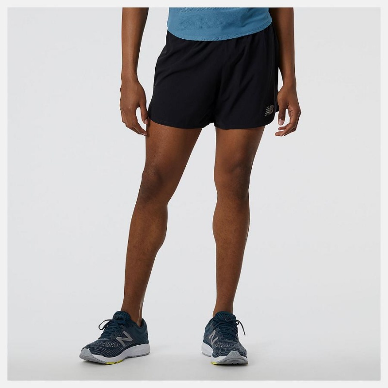 Short New Balance Impact Run 5 Inch Hombre Negras | EC 1431RW