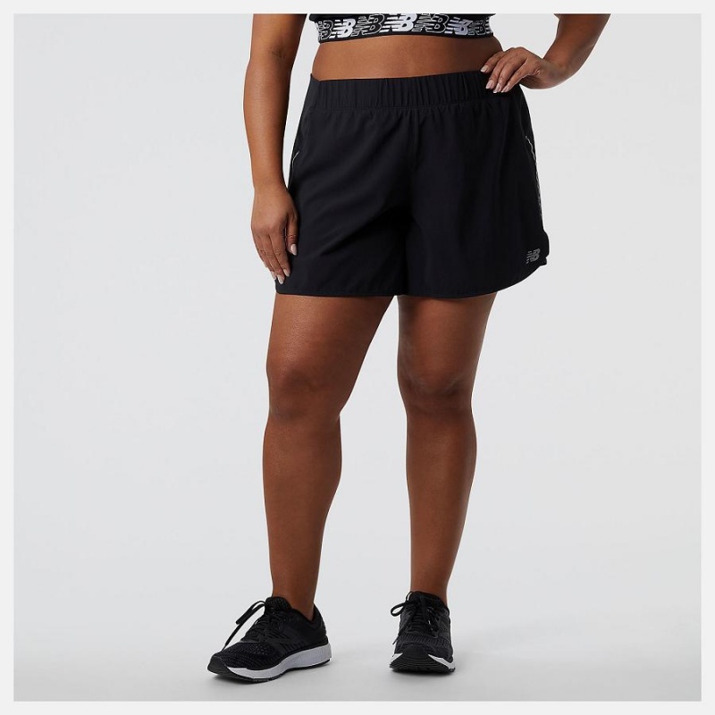 Short New Balance Impact Run 5in Mujer Negras | EC 2135YU