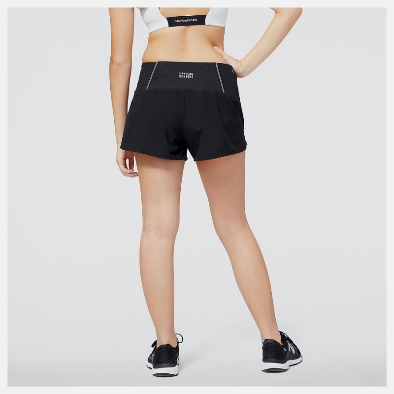 Short New Balance NYC Marathon Impact Run 3in Mujer Negras | EC 2140AP