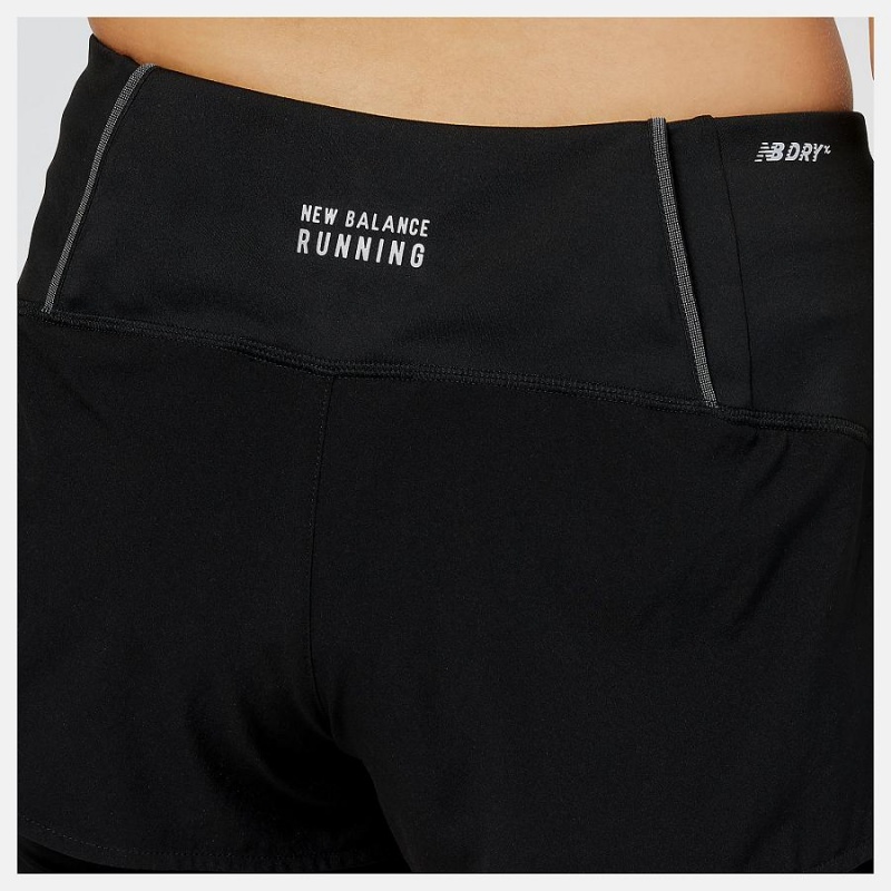 Short New Balance NYC Marathon Impact Run 2in1 Mujer Negras | EC 2139PQ