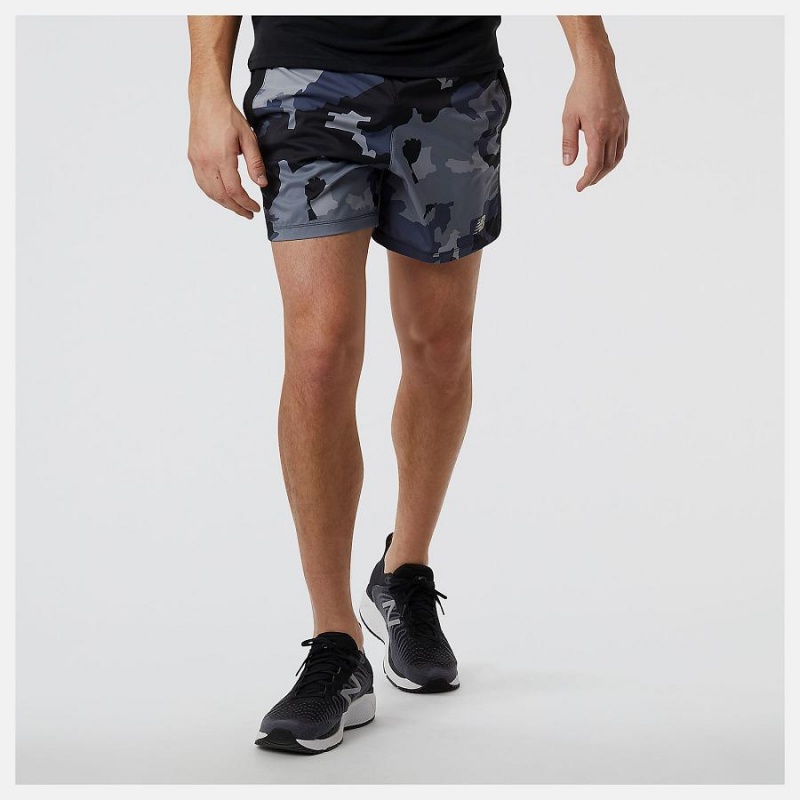 Short New Balance Printed Accelerate 5 inch Hombre Camuflaje | EC 1443HK