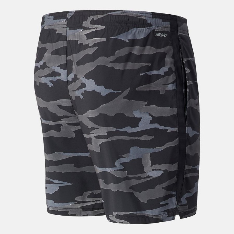 Short New Balance Printed Accelerate 7 inch Hombre Camuflaje | EC 1444JJ