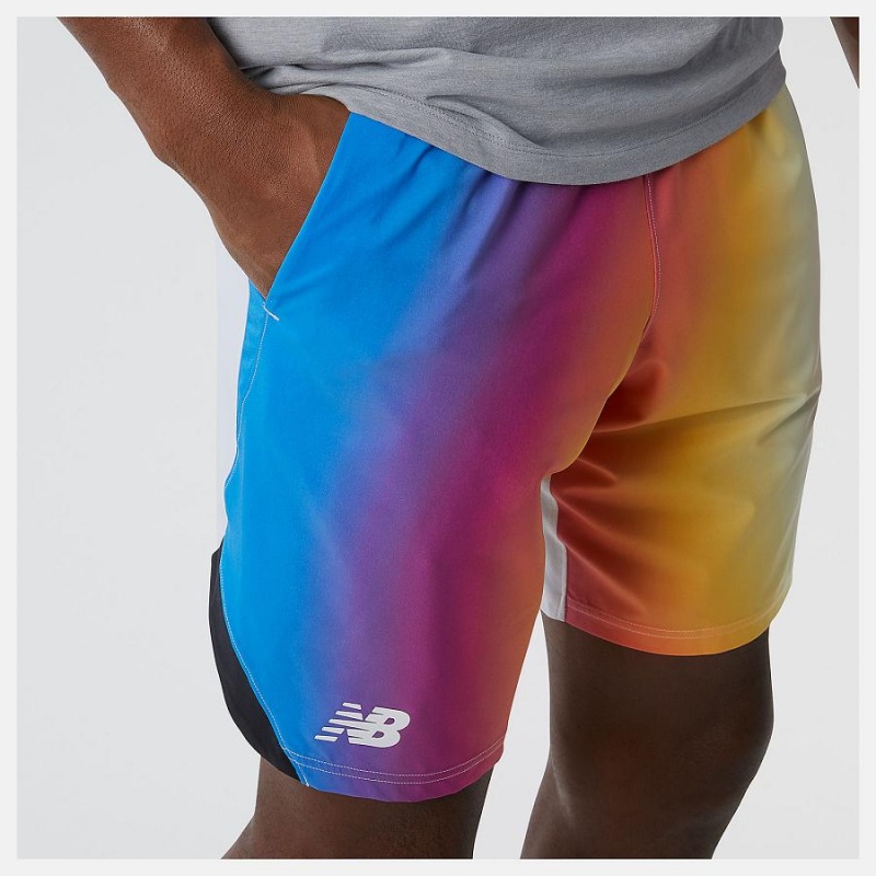Short New Balance Printed Tournament 9 In Hombre Multicolor | EC 1446LH