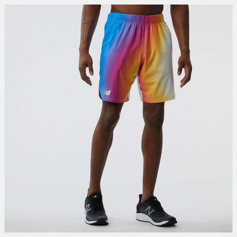 Short New Balance Printed Tournament 9 In Hombre Multicolor | EC 1446LH
