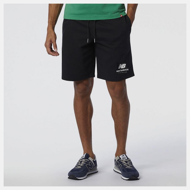 Short New Balance Renew Askew Hombre Negras | EC 1453MA