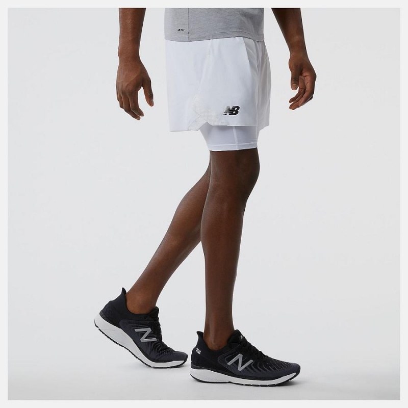 Short New Balance Tournament 7 In Hombre Blancas | EC 1459YU