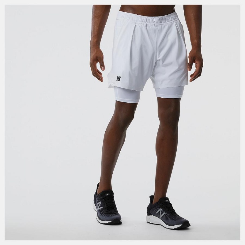 Short New Balance Tournament 7 In Hombre Blancas | EC 1459YU