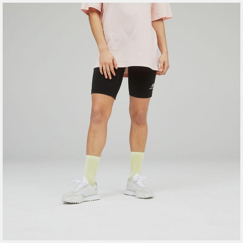 Short New Balance Uni-ssentials Cotton Legging Hombre Negras | EC 1462OR