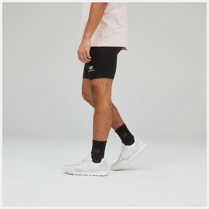 Short New Balance Uni-ssentials Cotton Legging Hombre Negras | EC 1462OR