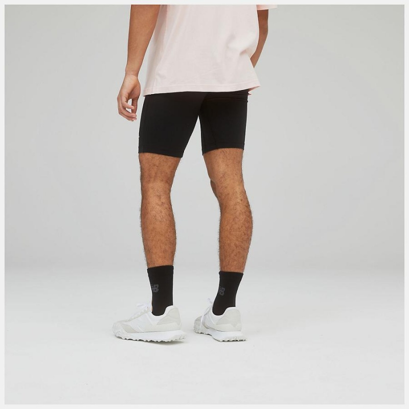 Short New Balance Uni-ssentials Cotton Legging Hombre Negras | EC 1462OR