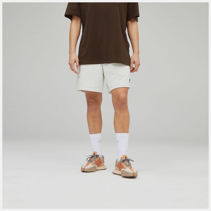 Short New Balance Uni-ssentials French Terry Mujer Blancas | EC 2155MA