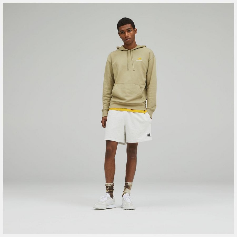 Short New Balance Uni-ssentials French Terry Mujer Blancas | EC 2155MA