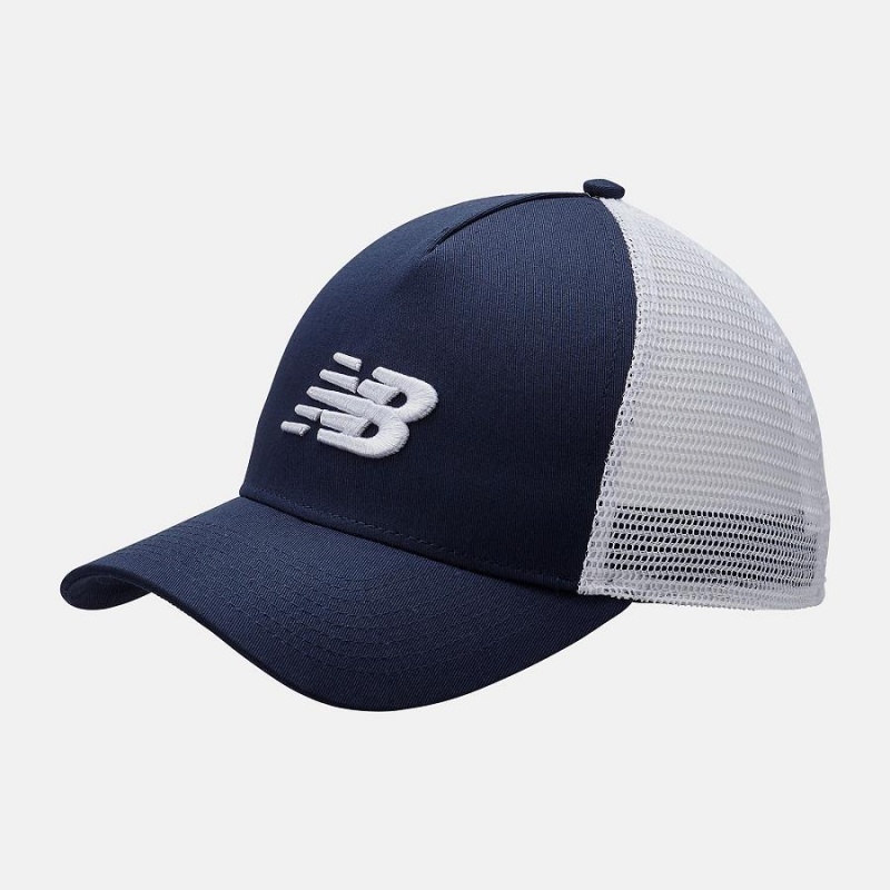 Sombreros New Balance Lifestyle Athletics Trucker Hombre Azul Marino | EC 1223RW
