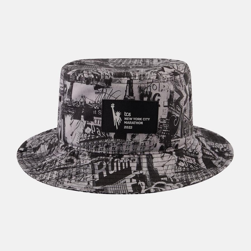 Sombreros New Balance NYC Marathon Bucket Mujer Marrones | EC 1988GL