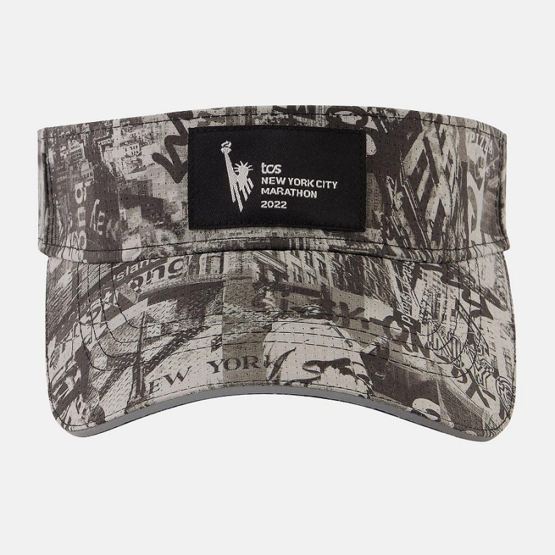 Sombreros New Balance NYC Marathon Performance Visor Mujer Marrones | EC 1993ZG