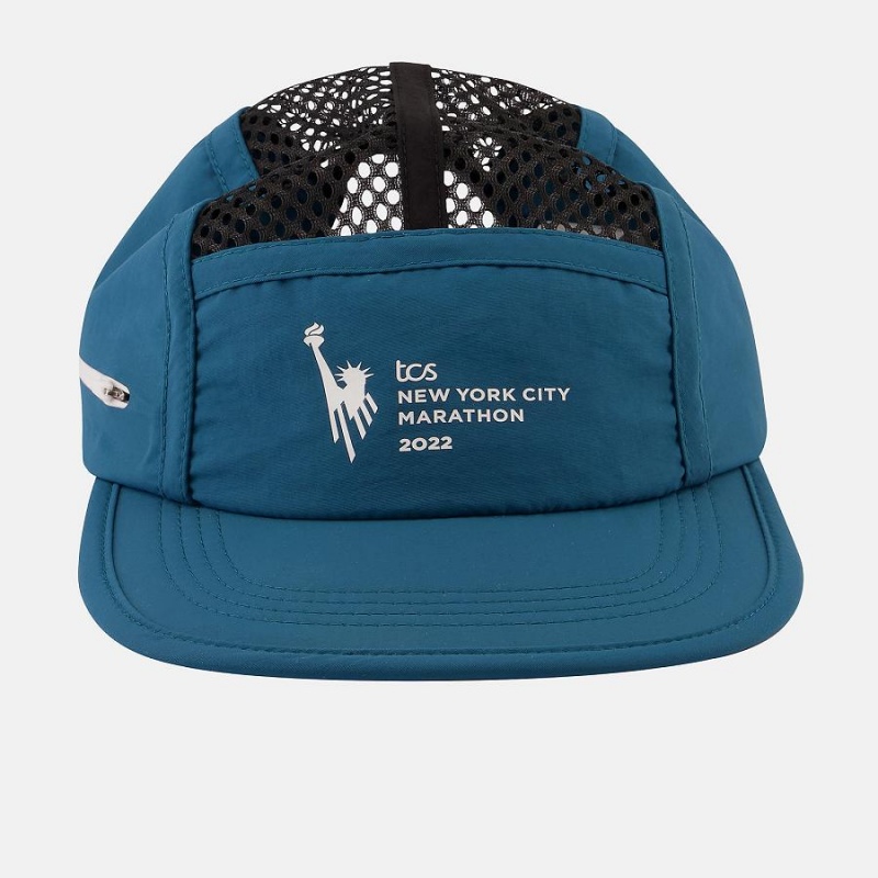 Sombreros New Balance NYC Marathon Running Stash Hombre Azules | EC 1236JJ