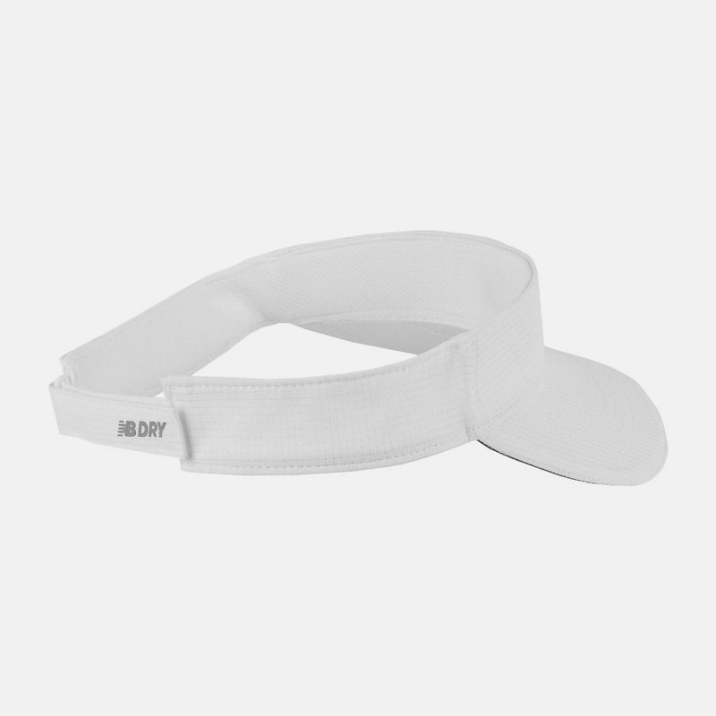 Sombreros New Balance Performance Visor Hombre Blancas | EC 1239ZG