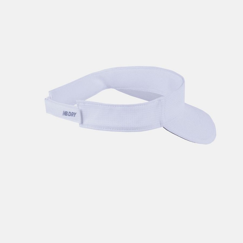 Sombreros New Balance Performance Visor Hombre Blancas | EC 1239ZG
