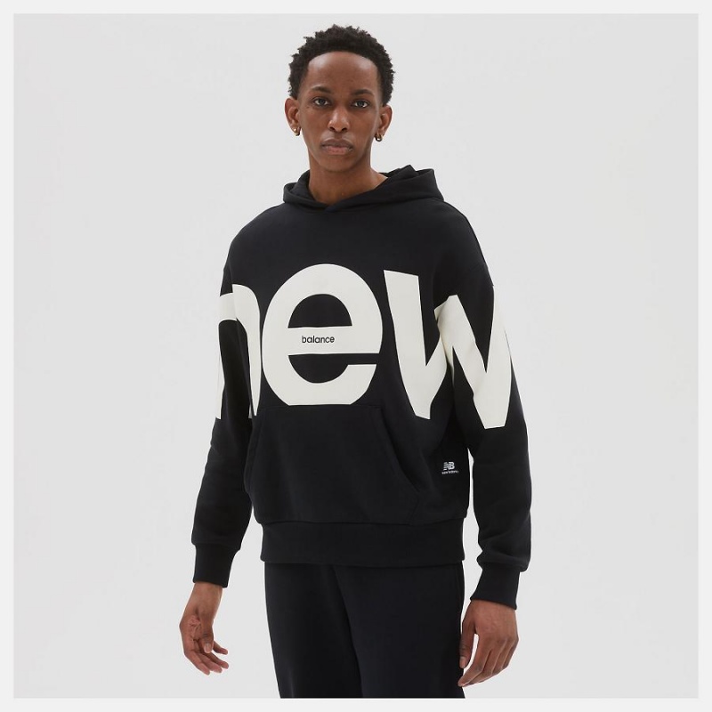 Sudadera con Capucha New Balance Athletics Unisex Out of Bounds Hombre Negras | EC 1310DN