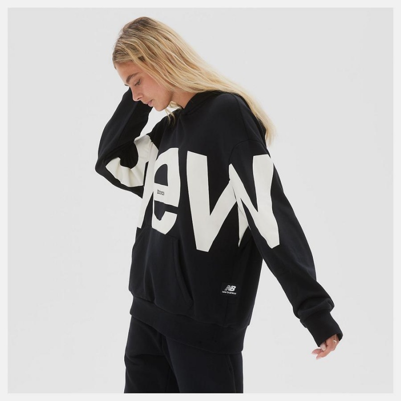 Sudadera con Capucha New Balance Athletics Unisex Out of Bounds Hombre Negras | EC 1310DN