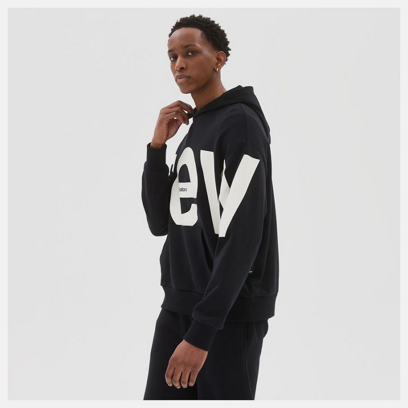 Sudadera con Capucha New Balance Athletics Unisex Out of Bounds Hombre Negras | EC 1310DN