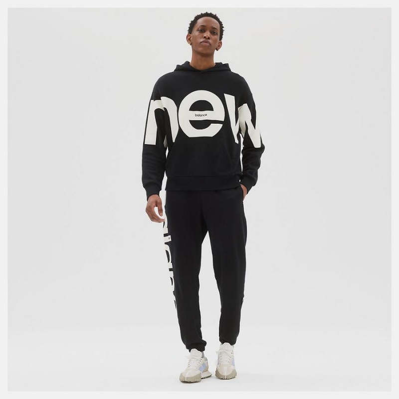 Sudadera con Capucha New Balance Athletics Unisex Out of Bounds Hombre Negras | EC 1310DN