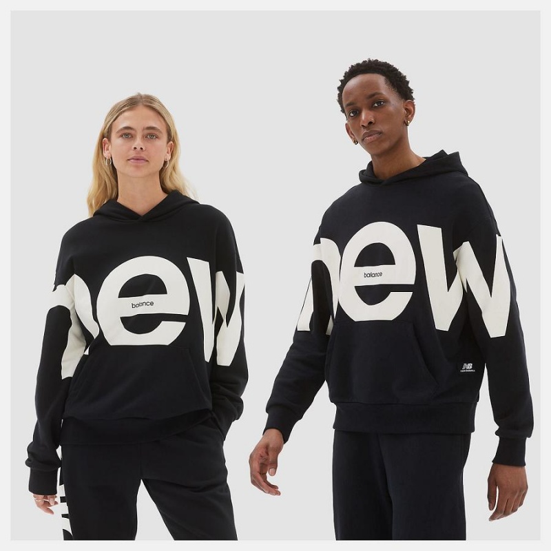 Sudadera con Capucha New Balance Athletics Unisex Out of Bounds Hombre Negras | EC 1310DN