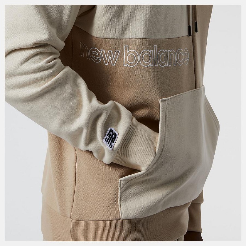 Sudadera con Capucha New Balance Athletics Renew Askew Hombre Beige | EC 1309SO