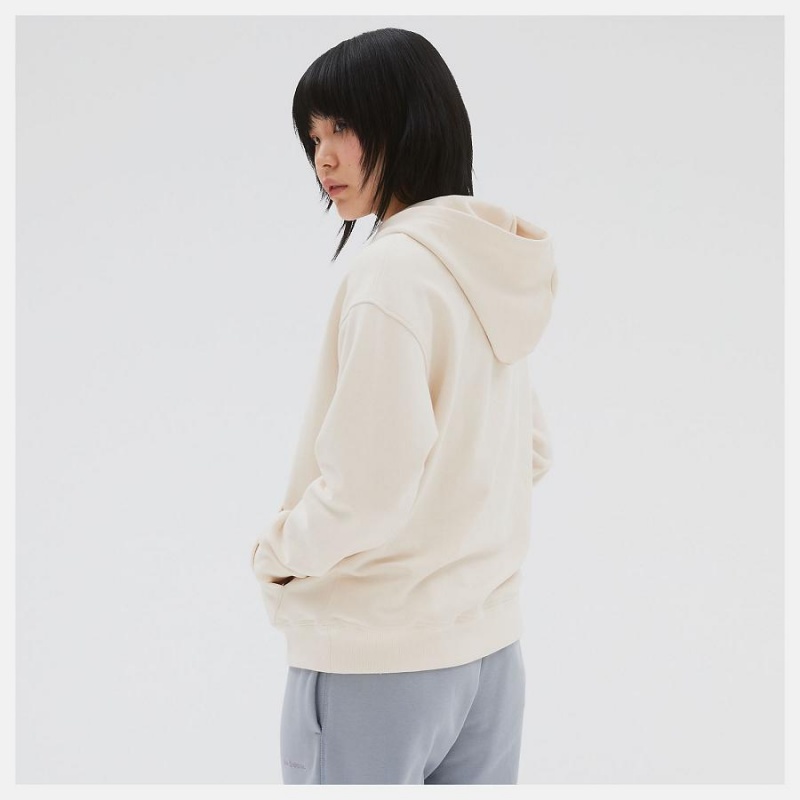 Sudadera con Capucha New Balance Athletics Nature State French Terry Mujer Blancas | EC 2059IS
