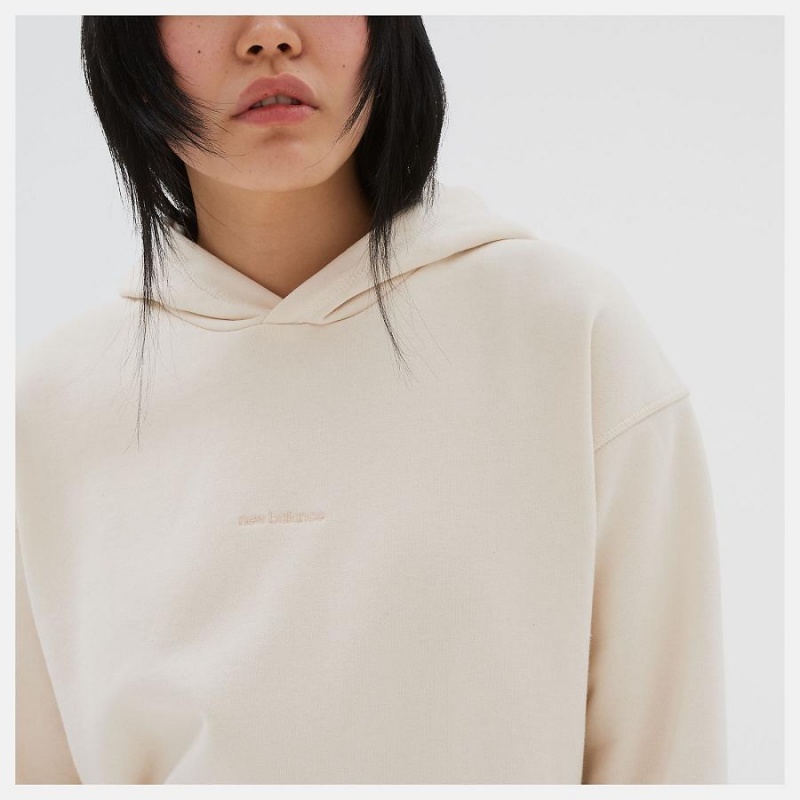 Sudadera con Capucha New Balance Athletics Nature State French Terry Mujer Blancas | EC 2059IS