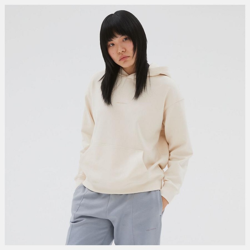 Sudadera con Capucha New Balance Athletics Nature State French Terry Mujer Blancas | EC 2059IS