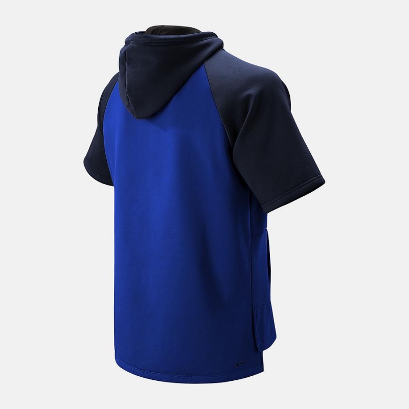 Sudadera con Capucha New Balance BP Fleece Hombre Azules | EC 1314JJ