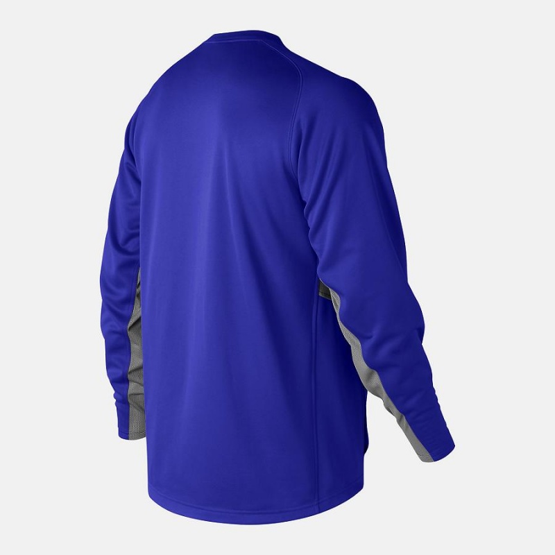 Sudadera con Capucha New Balance Baseball Pullover 2.0 Hombre Azules | EC 1312GL
