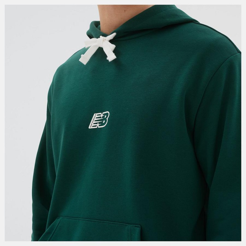 Sudadera con Capucha New Balance Essentials Fleece Hombre Verde | EC 1317ZG