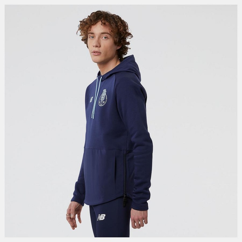 Sudadera con Capucha New Balance FC Porto Overhead Hoody Hombre Negras | EC 1322NB