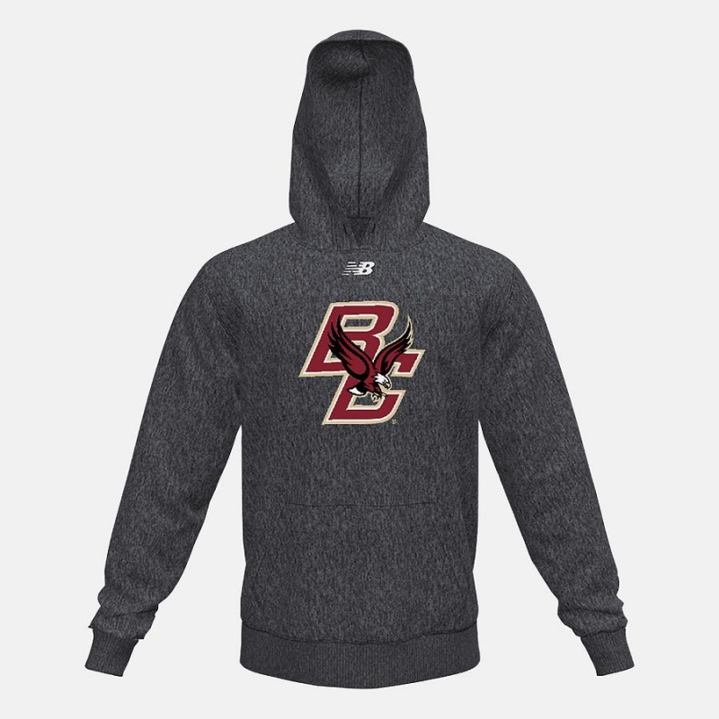 Sudadera con Capucha New Balance Fleece (Boston College) Hombre Negras | EC 1323MA