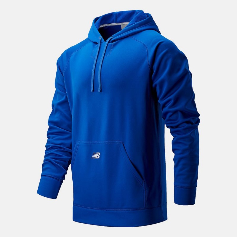 Sudadera con Capucha New Balance Perf Tech Hoody Hombre Azules | EC 1335SO