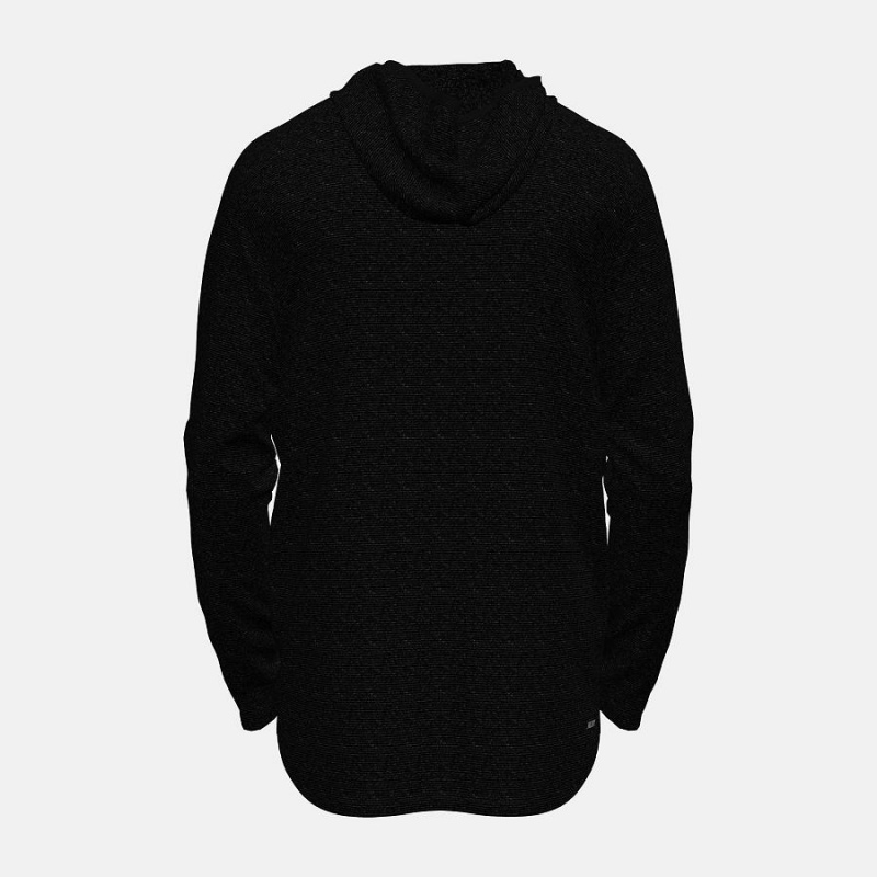 Sudadera con Capucha New Balance Tenacity Hooded 1/4 Zip Hombre Negras | EC 1341KI