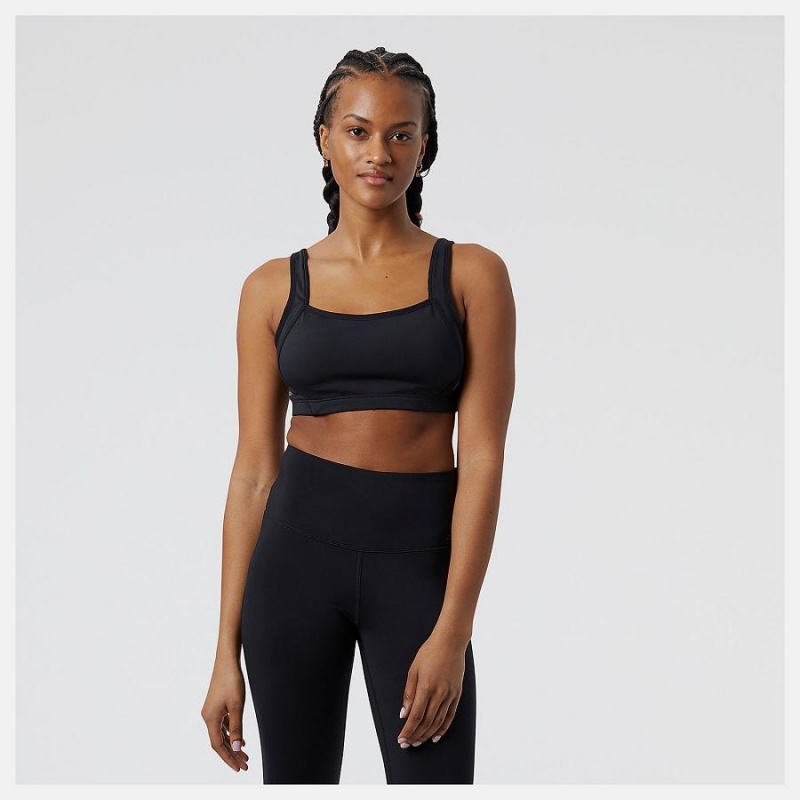 Sujetador Deportivo New Balance Breakthrough Mujer Negras | EC 2162UT